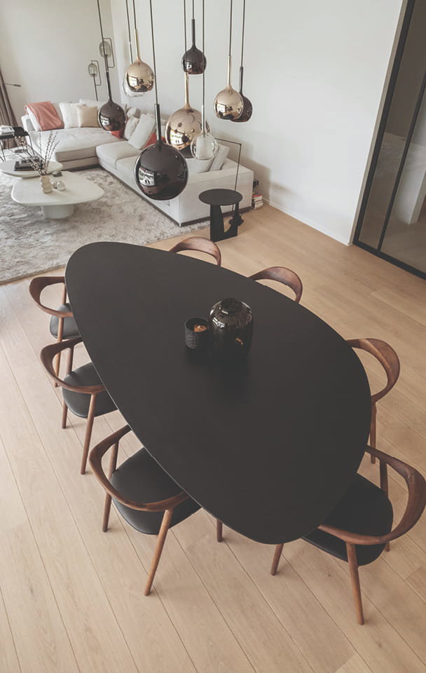 liv - eikenhouten eettafel - klein