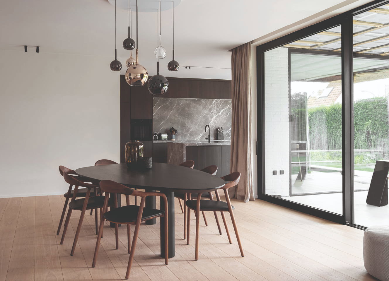 liv - eikenhouten eettafel - groot