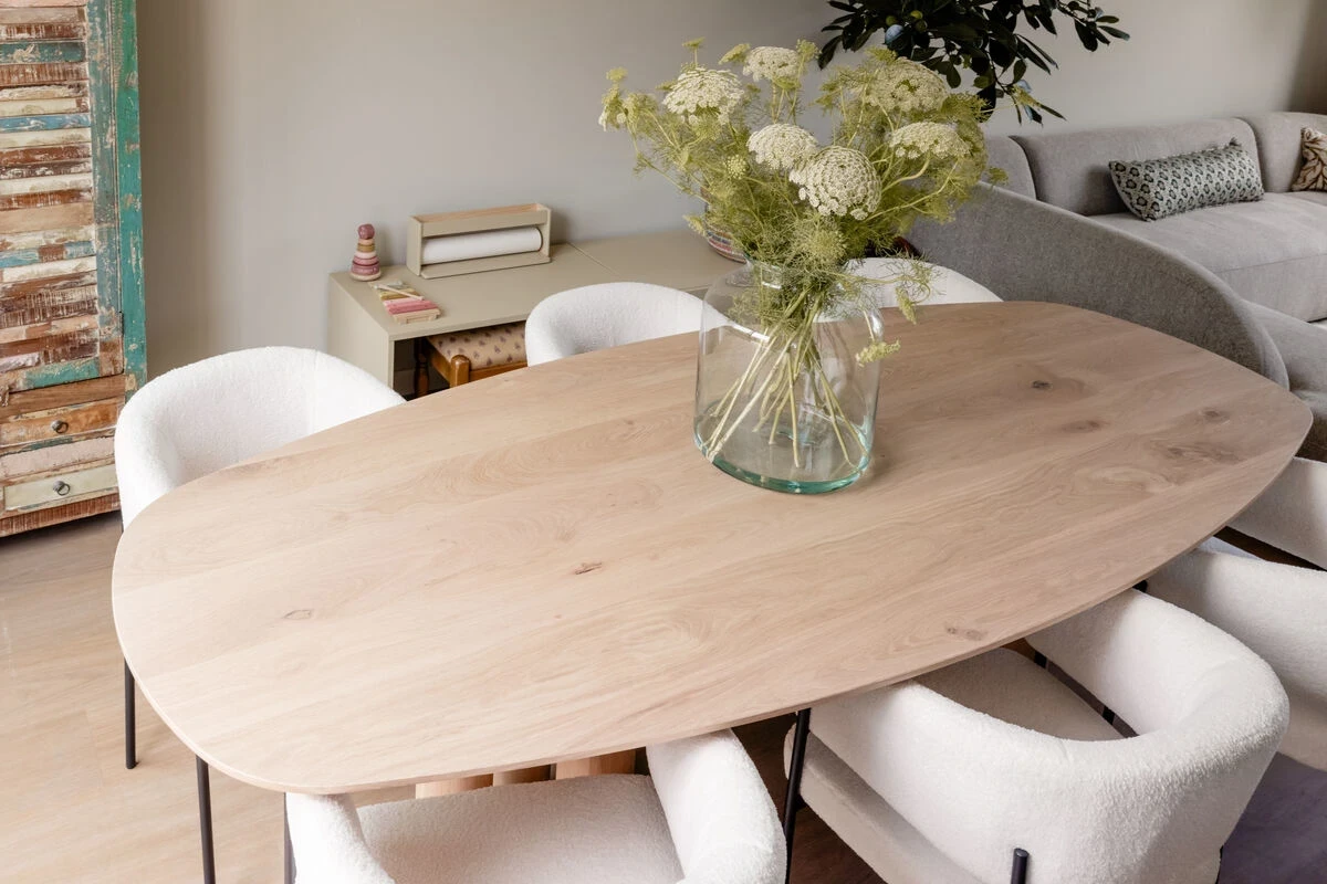 Kopen zonder kijken eettafel met zes eetkamerstoelen in papendrecht