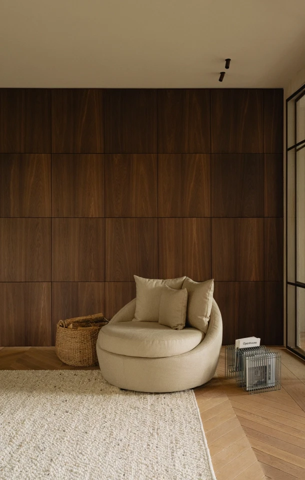 Relaxfauteuil Duomo met accessoires voor de woontrends van 2026