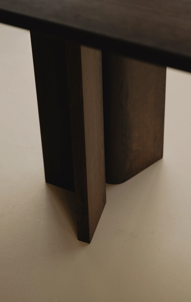 Close-up duo onderstel samenwerking Table du Sud x Onno Adriaanse