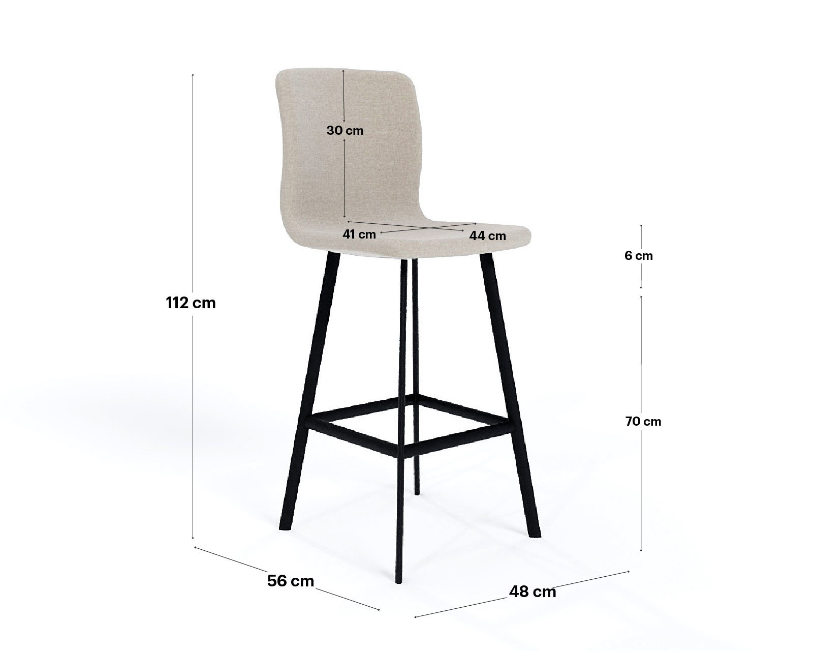 Afmetingen_Table du Select_barkruk matisse
