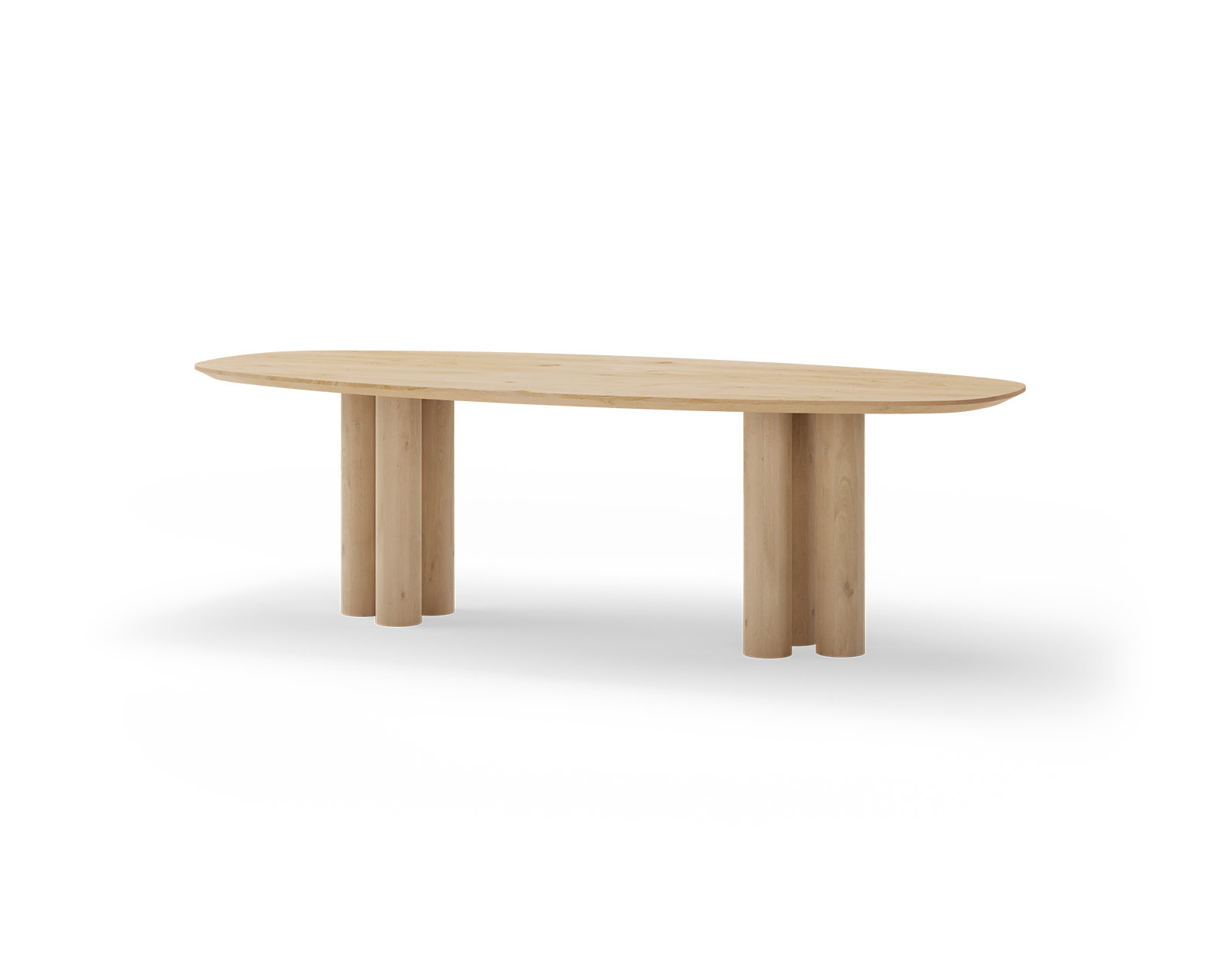 Deens ovale eikenhouten eettafel Filippa