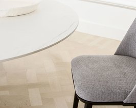Ronde eettafel keramisch met onderstel Vazy | Table du Sud