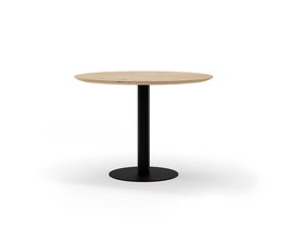 Bartafel_Rond_Eikenhout_Ronde O-Poot